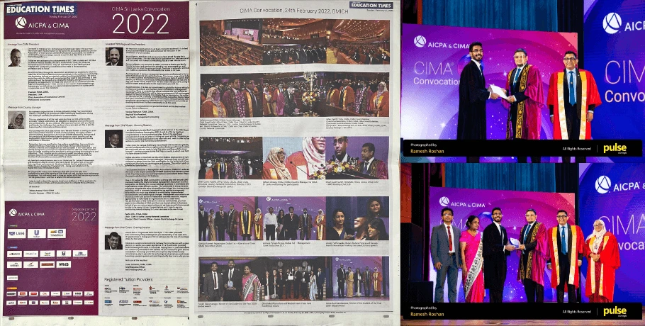 Newspapers & Media - CIMA Convocation 2020 (Sunday Times) featuring Tuhan Sapumanage